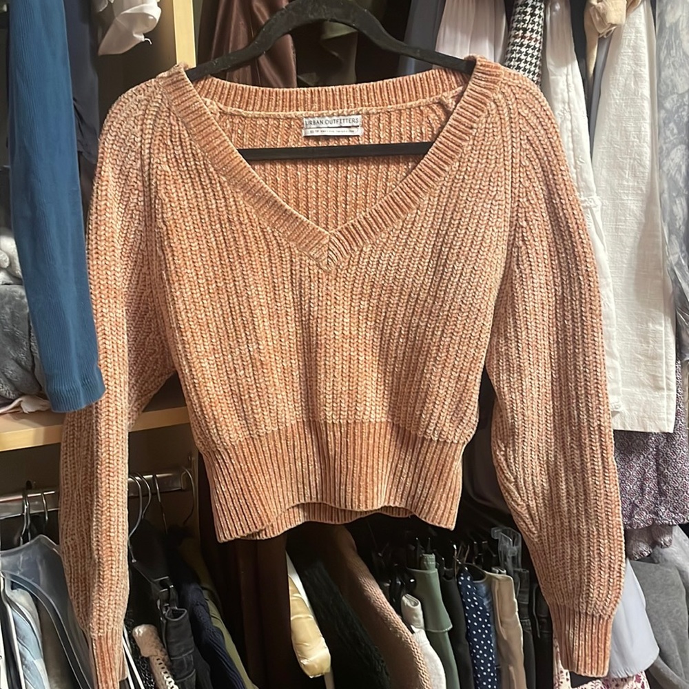 Brown chenille sweater! Perfect condition ~ no flaws!